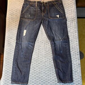 Level 99 Women's Casual Distressed Denim Boyfriend Jeans